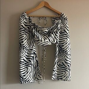 Zebra Print Crop Top